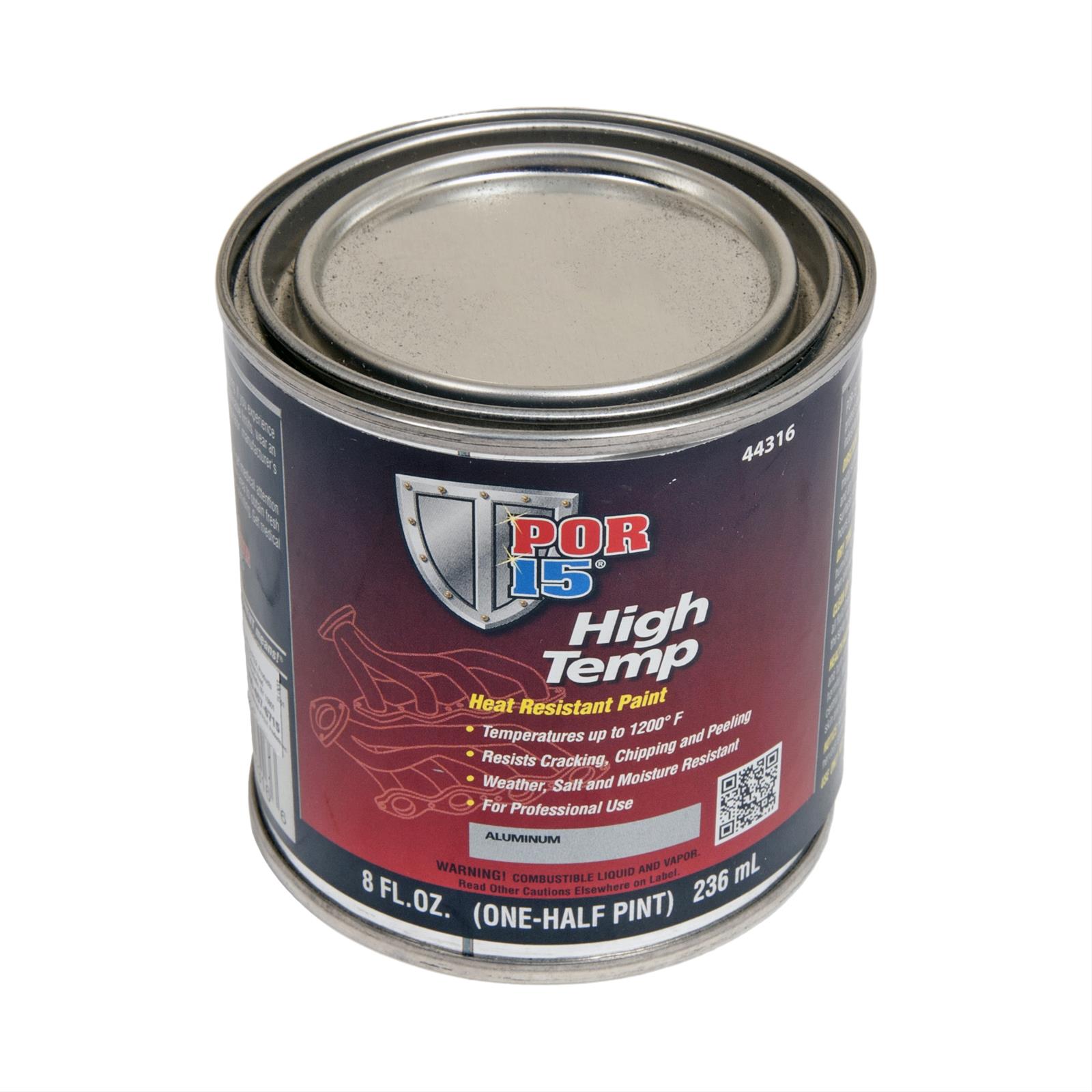 POR-15 44316 POR-20 High Temp Paint 1200 Degrees Silver 8oz