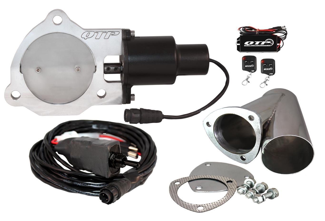 Stainless Steel Exhaust Cutout QTP 10350 3.50 In