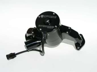Meziere WP345S Black HiFlow Electric Water Pump for Ford