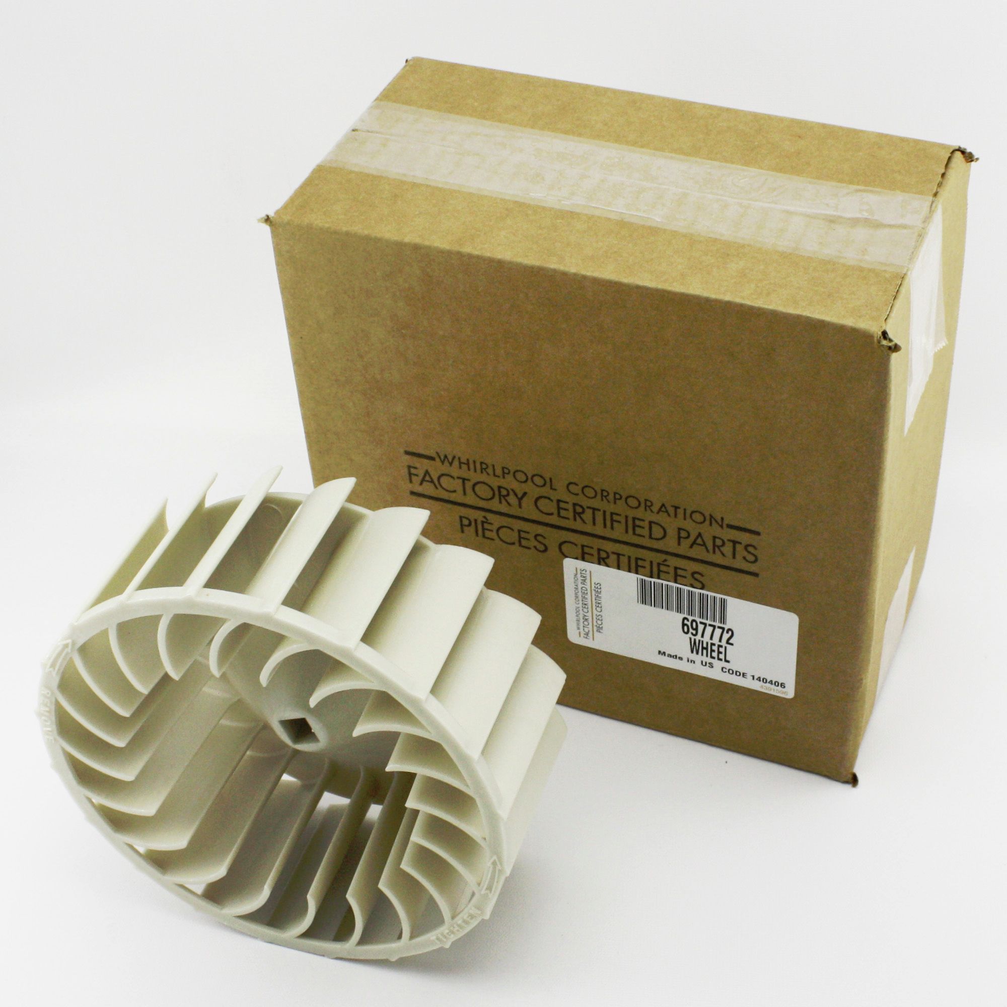 WP697772 For Whirlpool Clothes Dryer Blower Wheel eBay