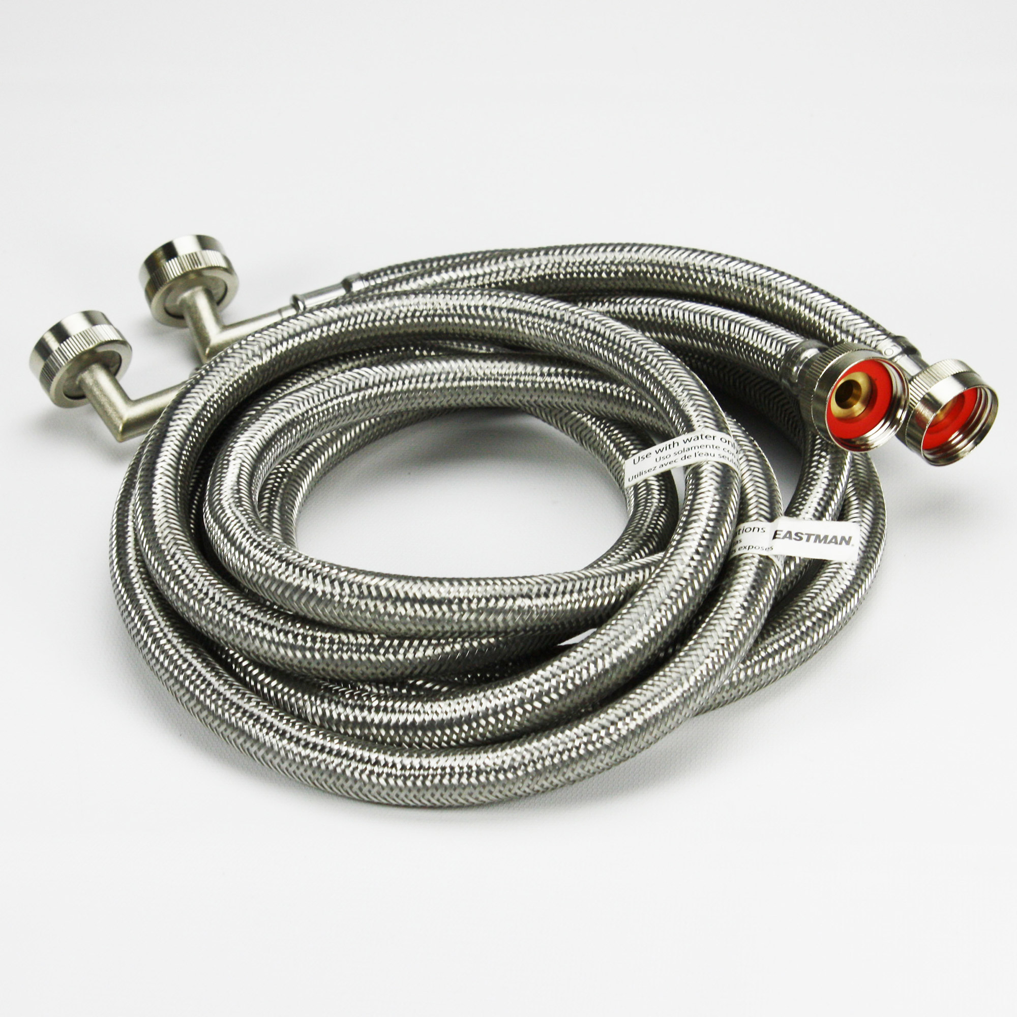 Eastman 6 Foot Pair of Washing Machine Hoses With 90 Degree Elbow eBay