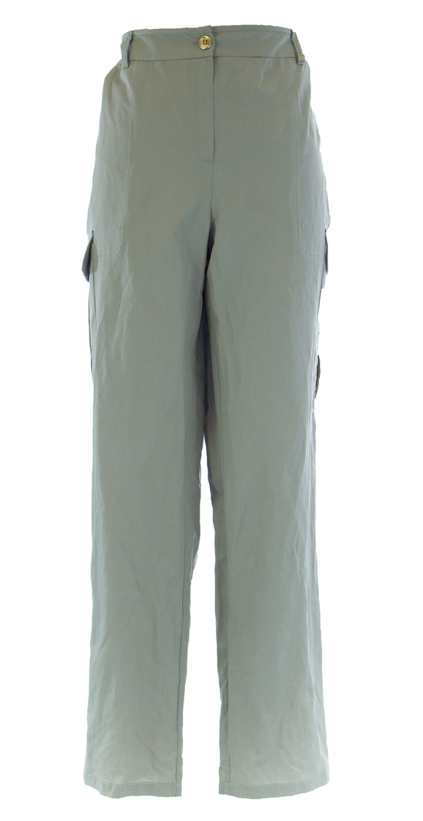 MARINA RINALDI by MaxMara Bolero Sand Elastic Waist Cargo Pants 12W 21 MARINA RINALDI by MaxMara Bolero Sand Elastic Waist Cargo Pants 12W 21