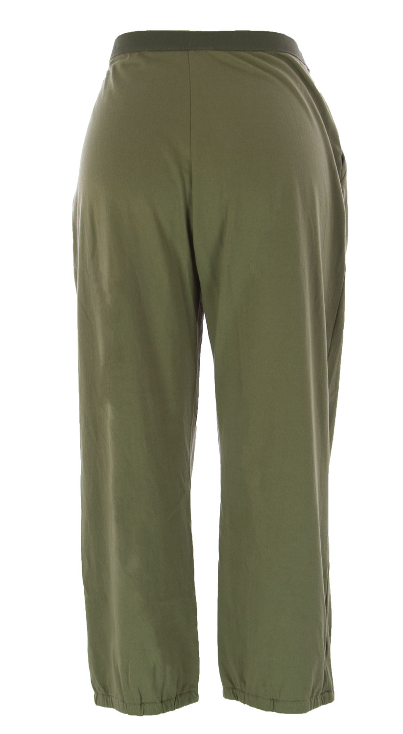 Joan Vass Women/'s Olive Cropped Pleated Pants C344345 $118 NEW