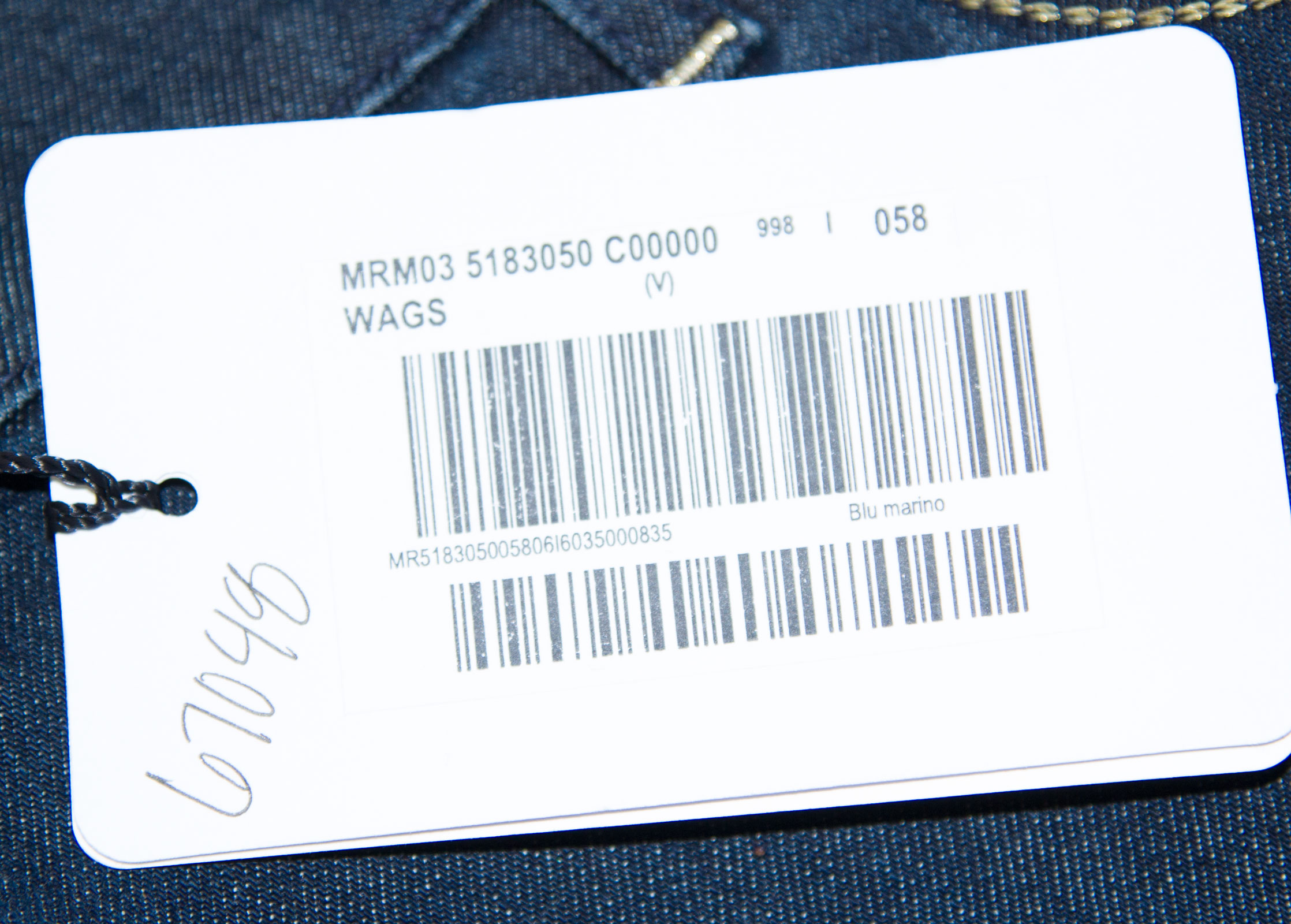 Bottillon 21 Coupe Wags Foncé Jean 12w Délavé Rinaldi Maxmara Marina Par Av00qH