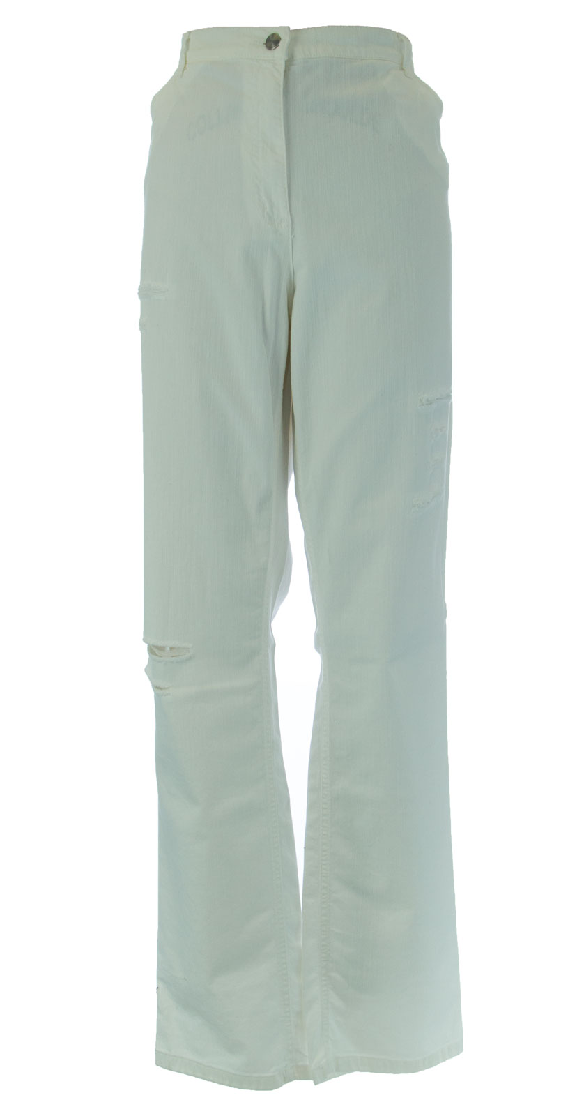 MARINA RINALDI by MaxMara Wendi White Straight Leg Jeans