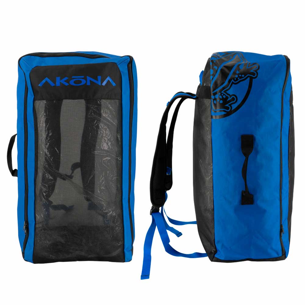 Akona Azul Mesh Backpack: Ultimate Dive Buddy with Zippered Top & Secure Straps - Picture 2 of 4
