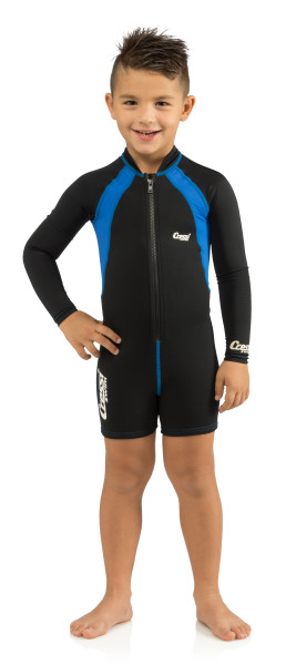 Cressi 1.5mm Neoprene One-piece Long Sleeves Kids Swimsuit Shorty - Picture 5 of 10
