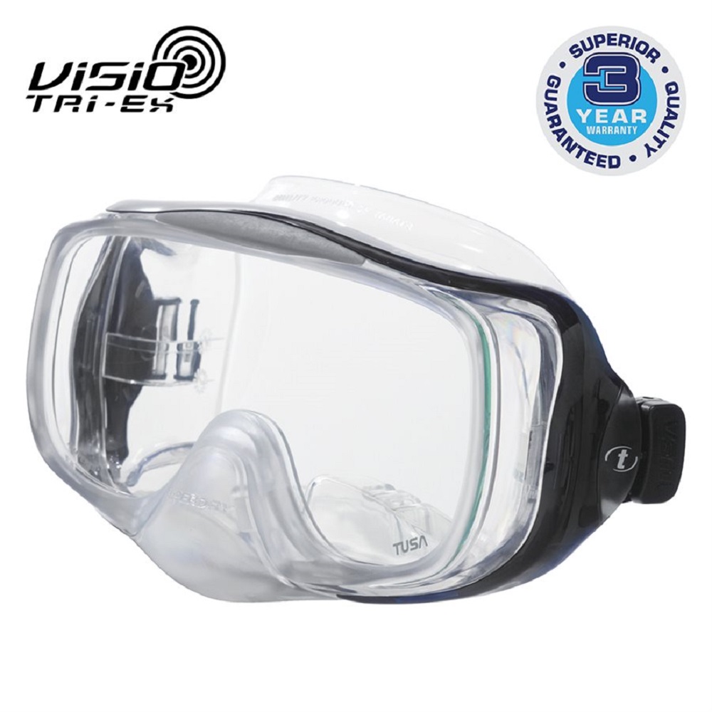 TUSA Imprex 3D Hyperdry Dive Mask – Panoramic 3-Window Design with Hyperdry