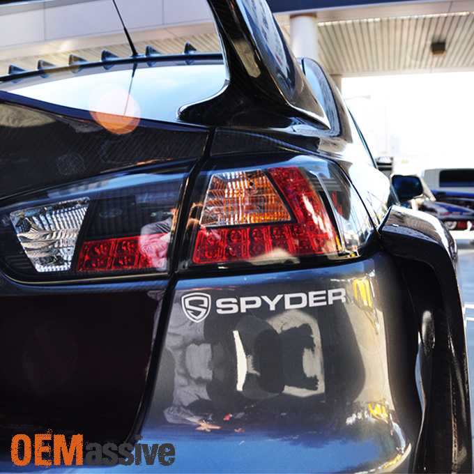 Fits 08 17 Lancer Evolution Evo X Cz4a 4b11t Jdm Black Led Tail