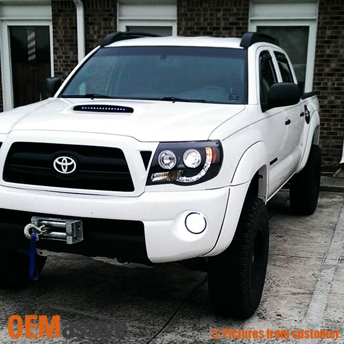 2005 2011 toyota tacoma black halo projector led 2006 toyota tacoma led fog lights
