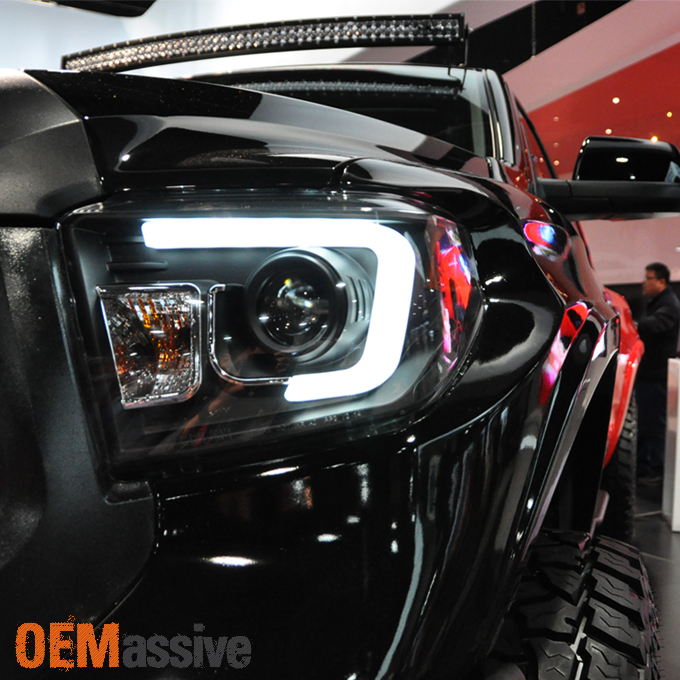 2016 Toyota Tacoma Sr5 >> 2014 2015 2016 Tundra Sr/Sr5/Limited/Trd Pro Black DRL LED Projector Headlights | eBay 2016 Toyota Tacoma Sr5 >> 2014 2015 2016 Tundra Sr/Sr5/Limited/Trd Pro Black DRL LED Projector Headlights | eBay
