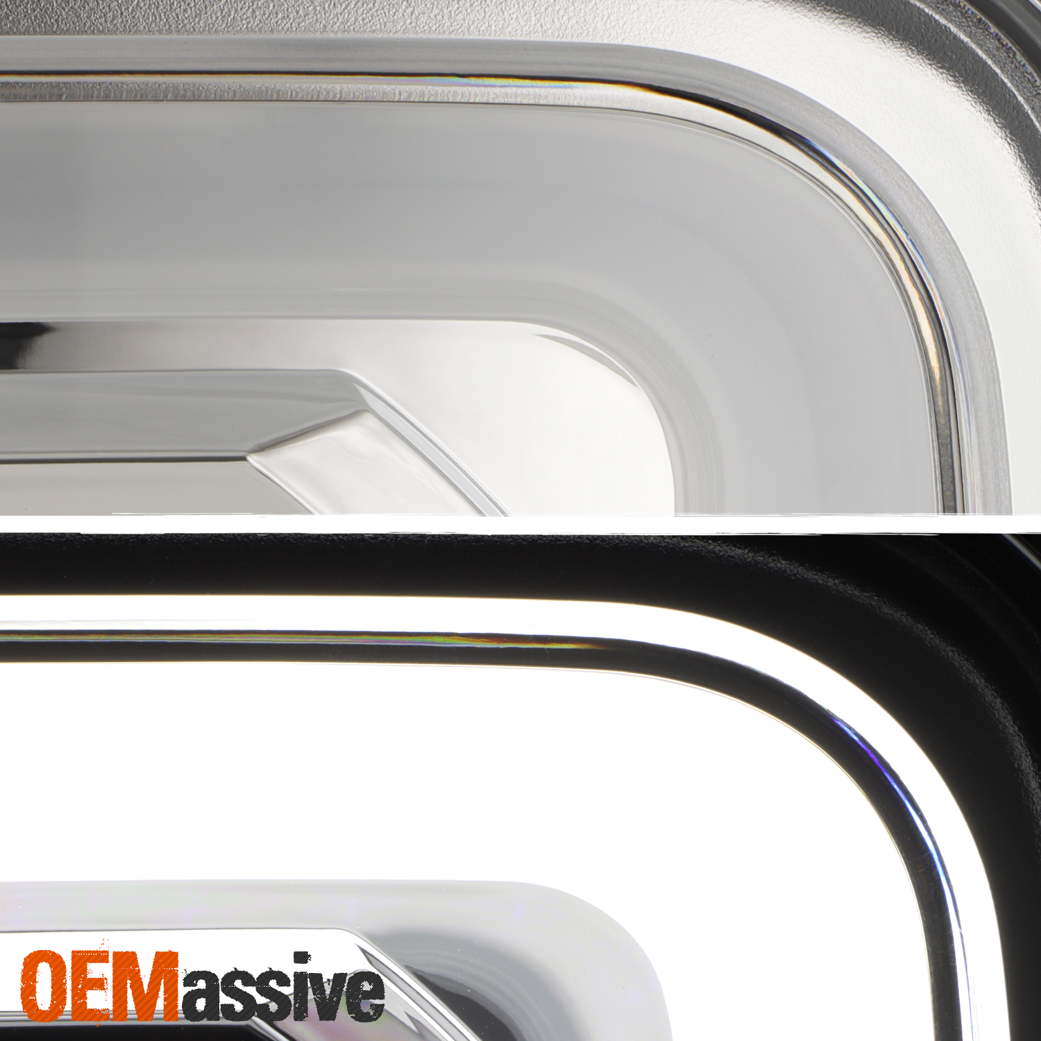 OEMASSIVE Headlights With LED DRL For 2008-2012 Jeep Liberty – Chrome Housing