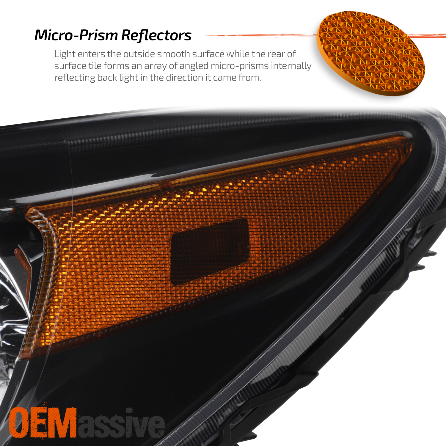 thumbnail interactive-video image 1 of OEMASSIVE Black Headlights Pair For Nissan Versa Note (2014-2016) - Driver & Passenger Side 1 of 2