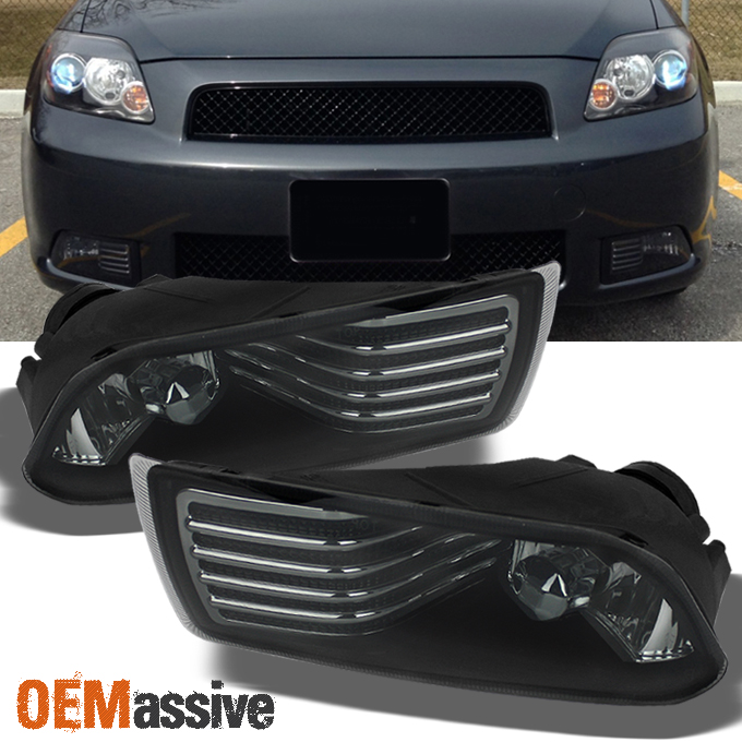 Fits 05-10 Scion TC Smoke Bumper Fog Lights Driving Lamps w/Switch+Bulbs+Harness | eBay | 2007 Toyota Scion Tc Fog Lights Wiring | | eBay