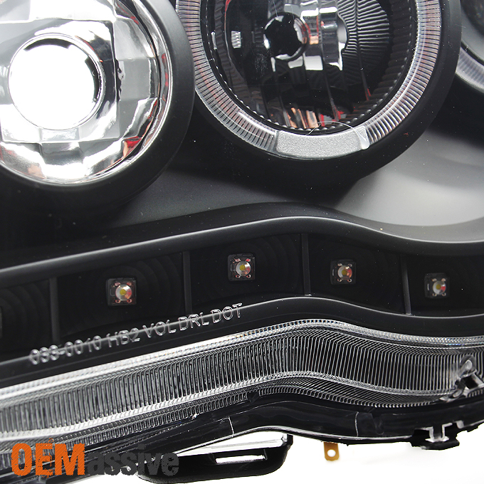 Fits 05-11 Toyota Tacoma Black Halo Projector LED ...