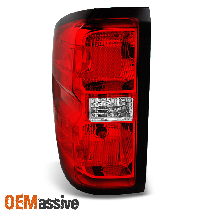 Fit 20142015 Chevy Silverado Red Clear Driver Left Side Tail Light