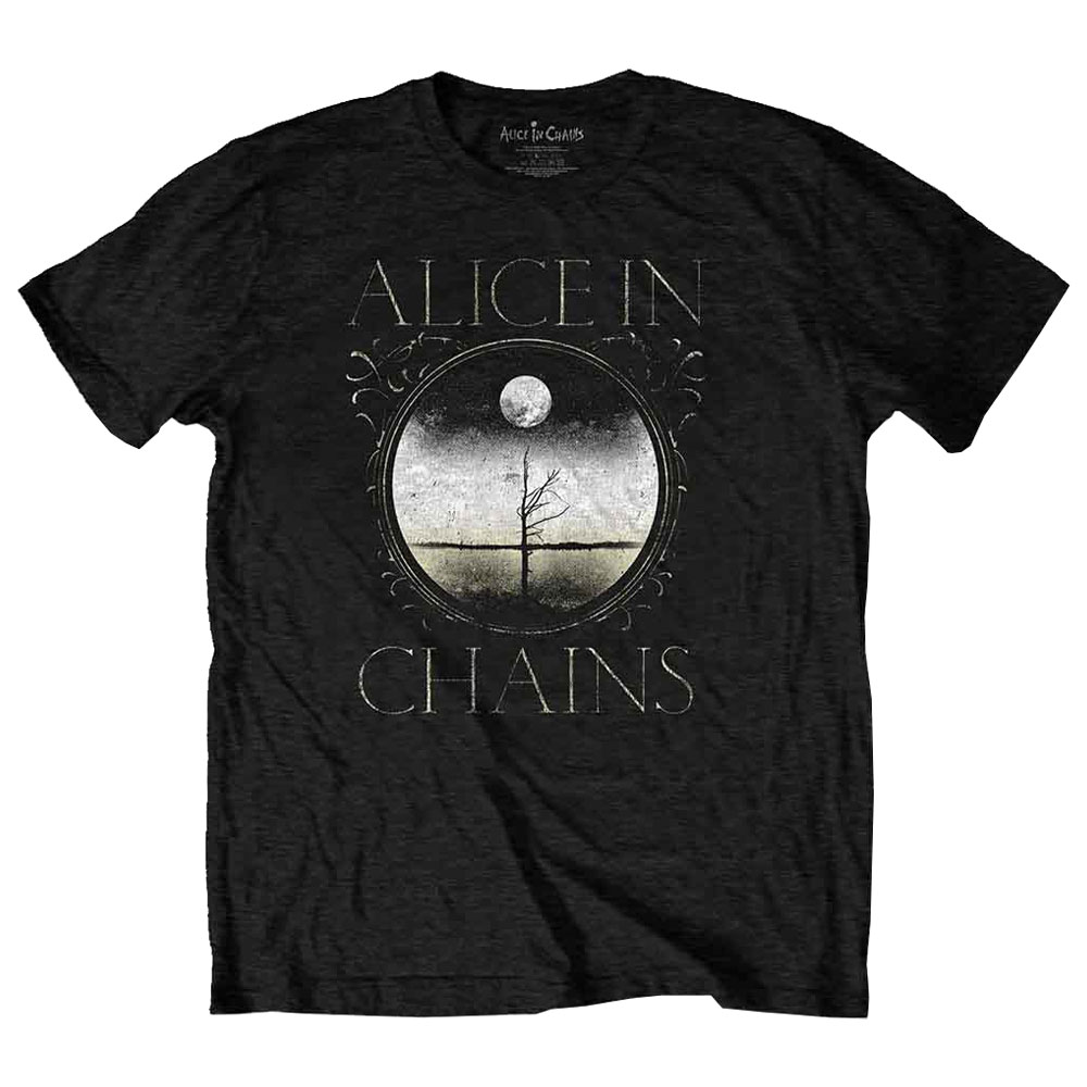 Alice in Chains T shirt Moon Tree Band Logo new official mens black
