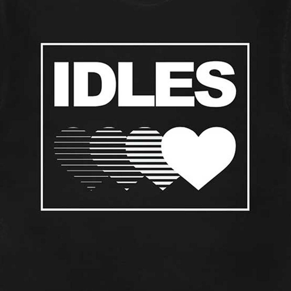 T-shirt Officiel IDLES 'Proper Hardcore' - Blanc - Coton - Neuf Avec étiquettes