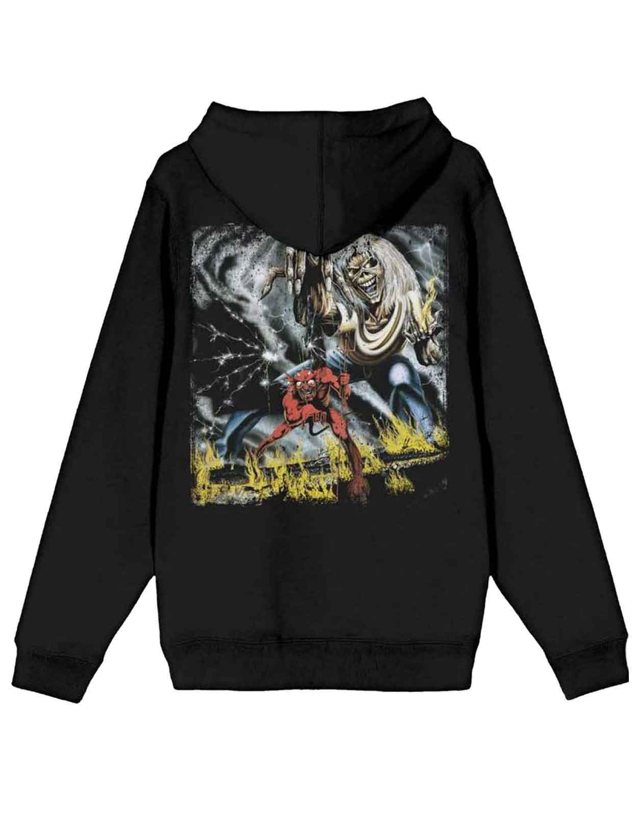 Iron Maiden Hoodie Book Of Souls The Trooper Eddie band logo Official Mens New - Picture 13 of 21