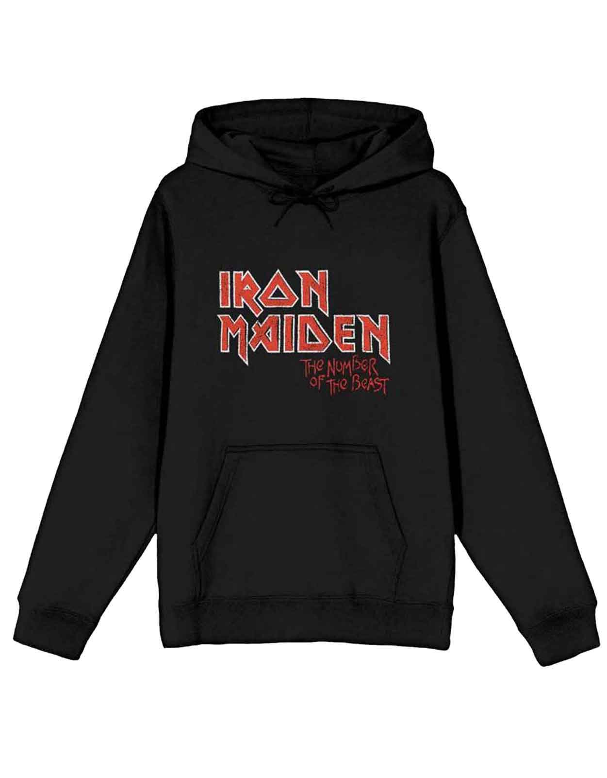 Iron Maiden Hoodie Book Of Souls The Trooper Eddie band logo Official Mens New - Picture 12 of 21