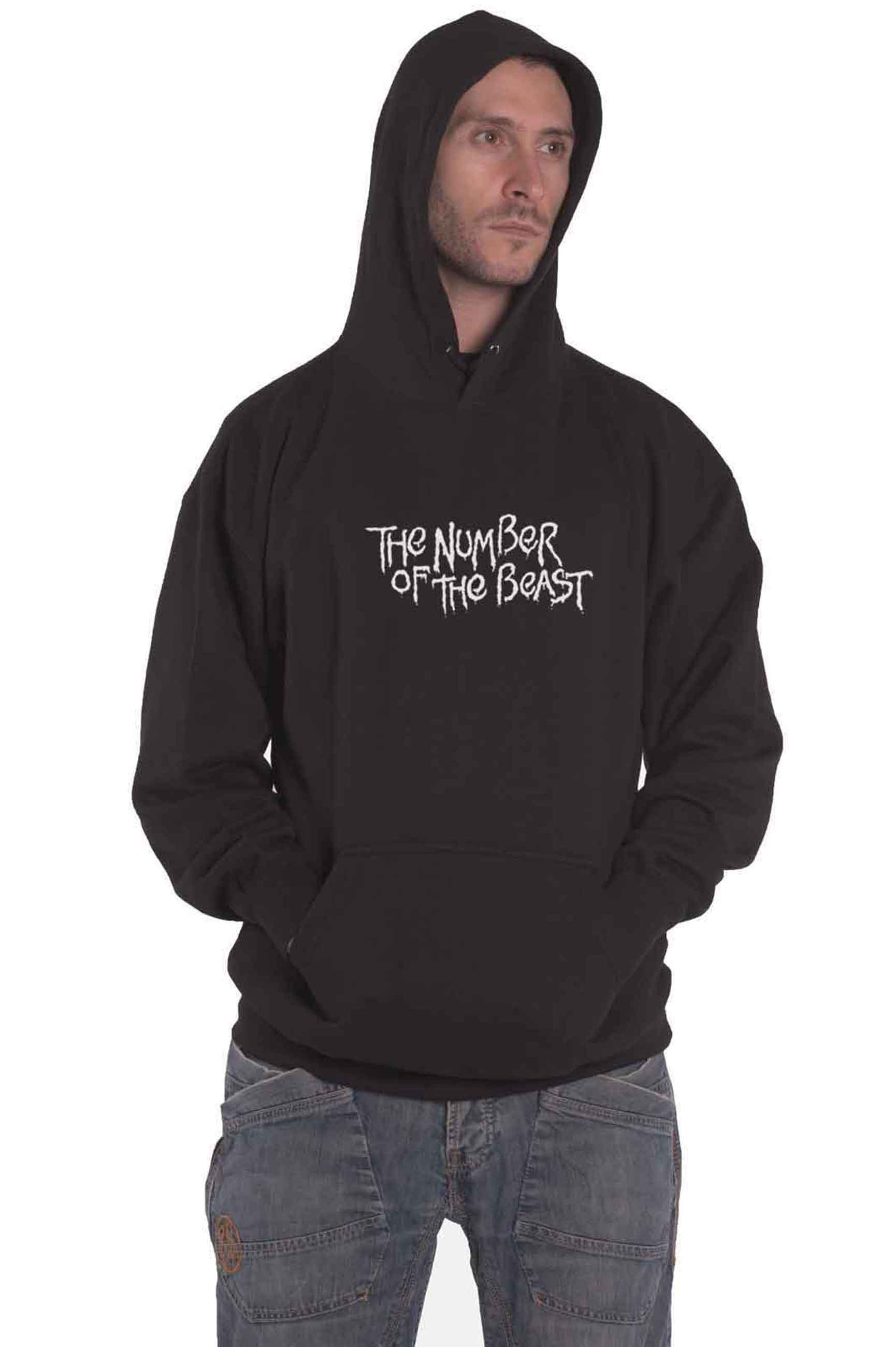 Iron Maiden Hoodie Book Of Souls The Trooper Eddie band logo Official Mens New - Picture 14 of 21