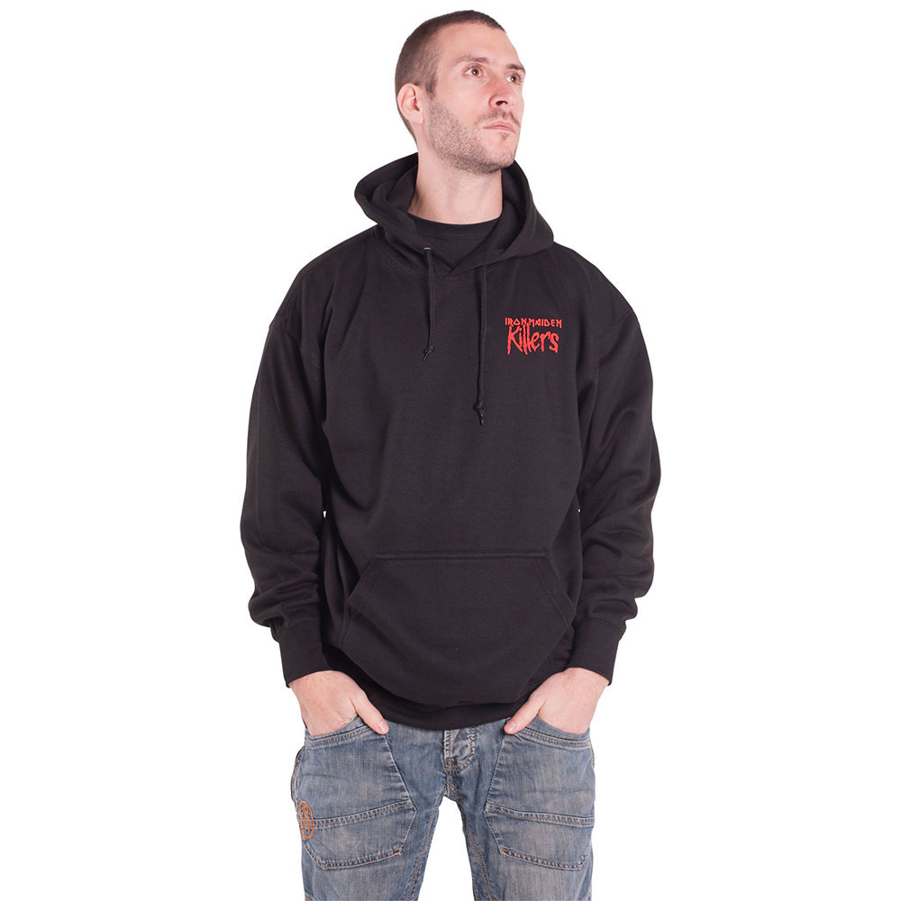 Iron Maiden Hoodie Book Of Souls The Trooper Eddie band logo Official Mens New - Picture 8 of 21