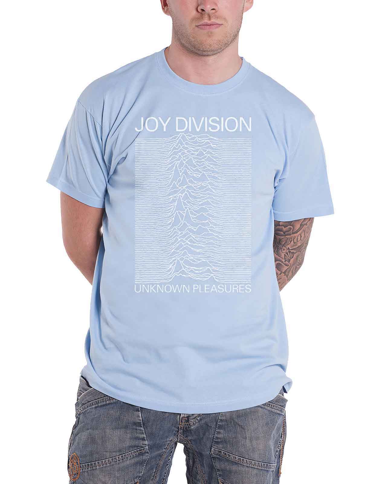 Official Joy Division T Shirt Unknown Pleasures Closer Logo Official Unisex - Picture 44 of 47