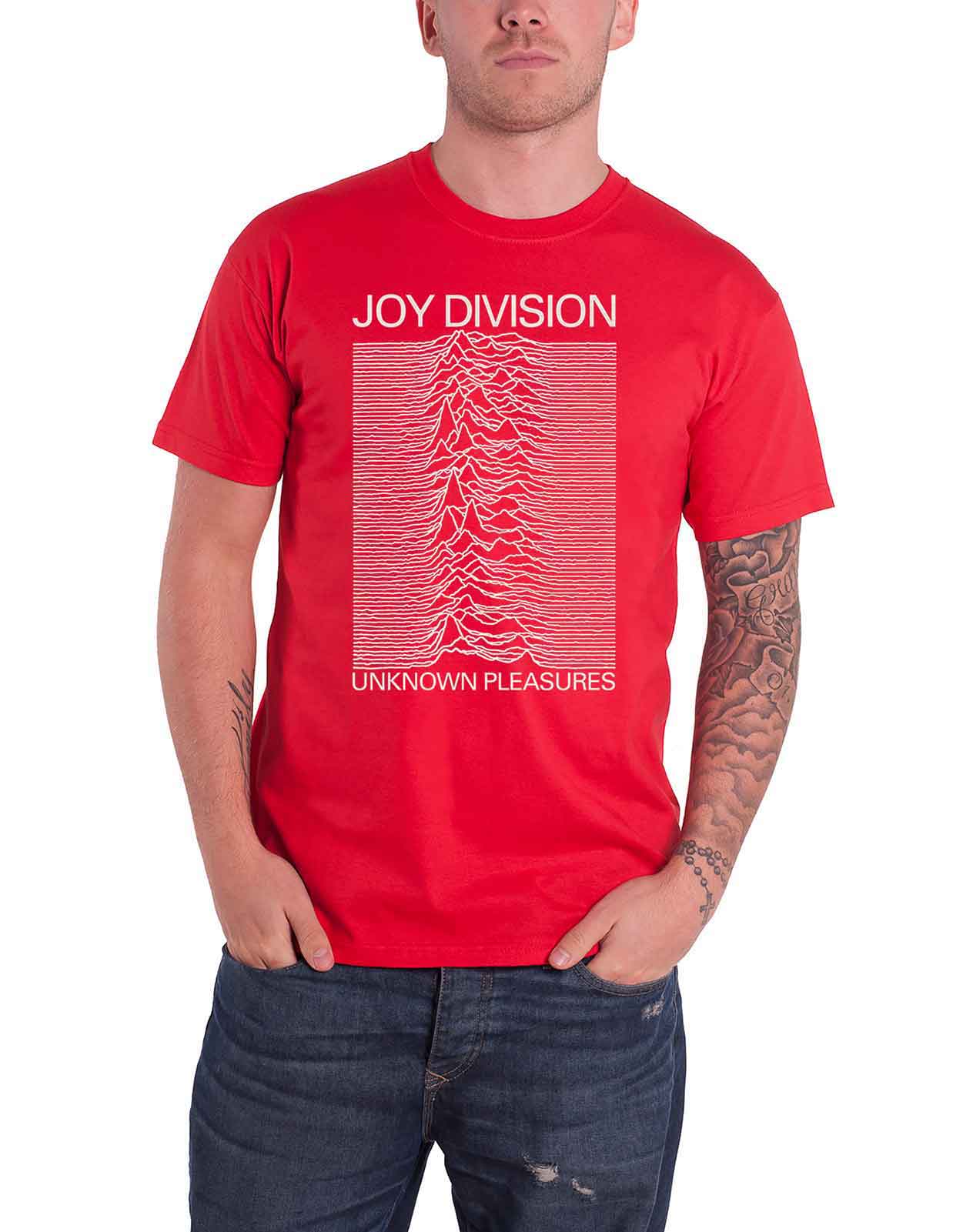 Official Joy Division T Shirt Unknown Pleasures Closer Logo Official Unisex - Picture 46 of 47