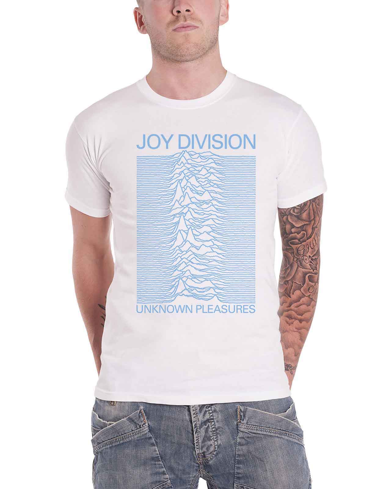Official Joy Division T Shirt Unknown Pleasures Closer Logo Official Unisex - Picture 4 of 47