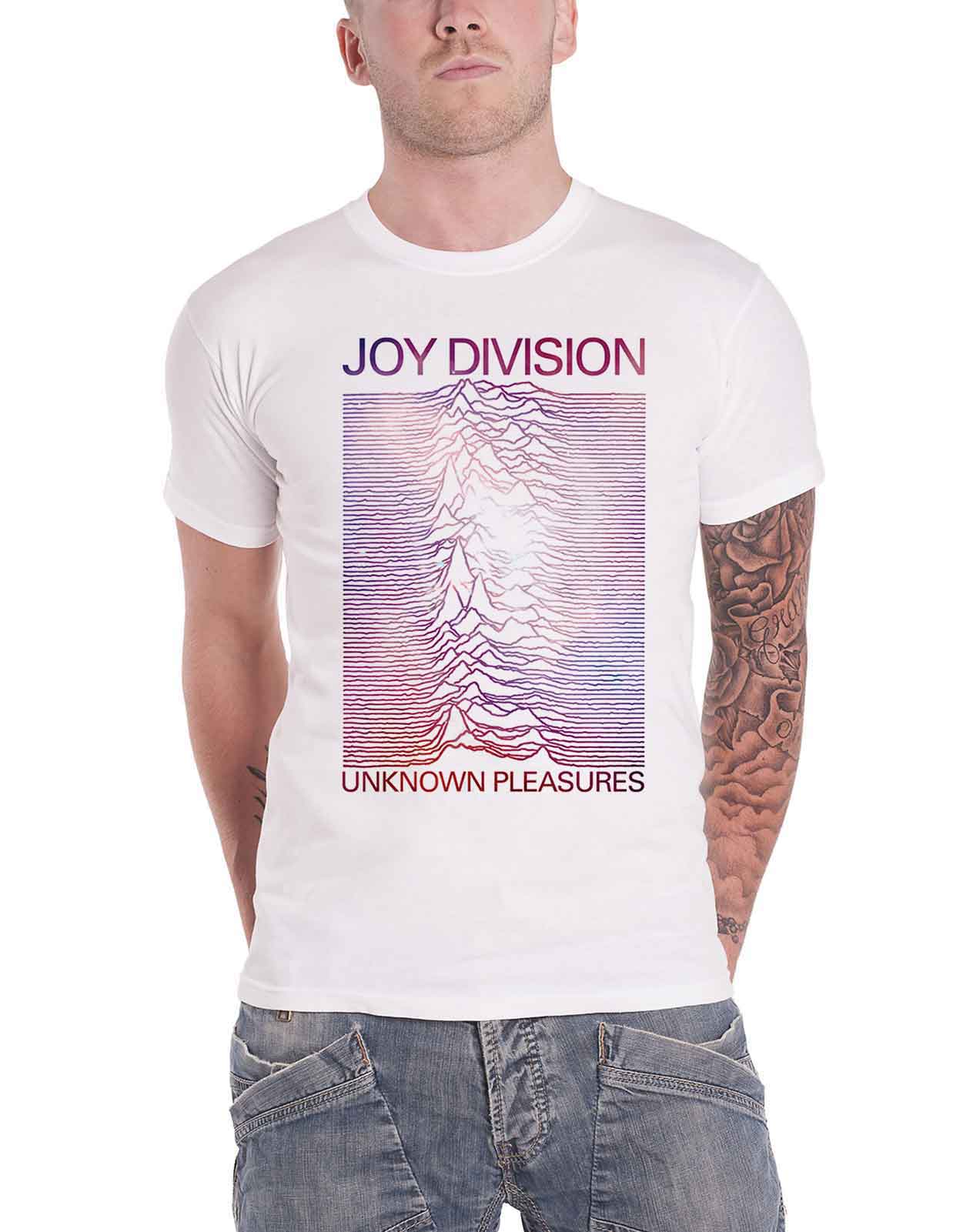 Official Joy Division T Shirt Unknown Pleasures Closer Logo Official Unisex - Picture 12 of 47