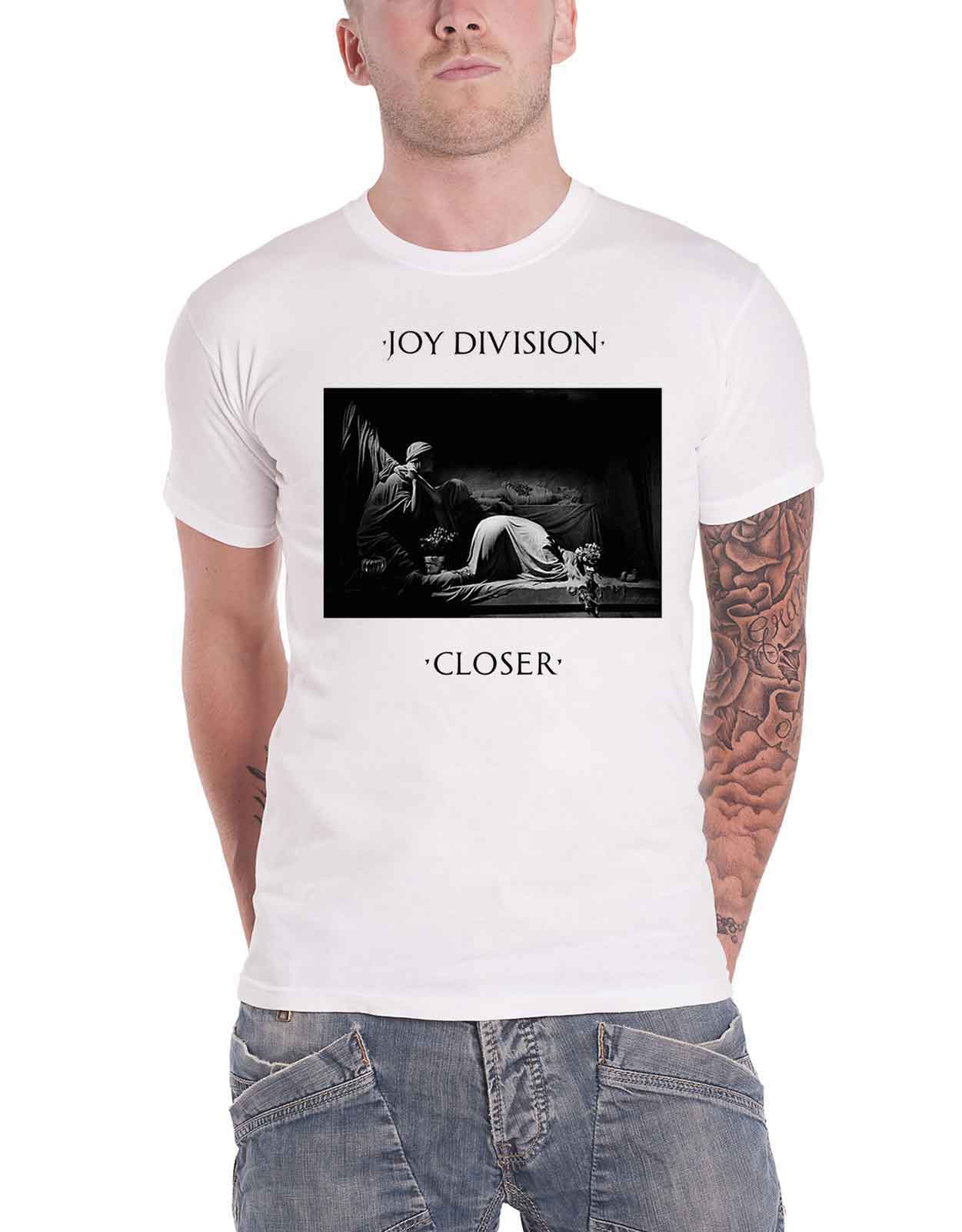 Official Joy Division T Shirt Unknown Pleasures Closer Logo Official Unisex - Picture 6 of 47