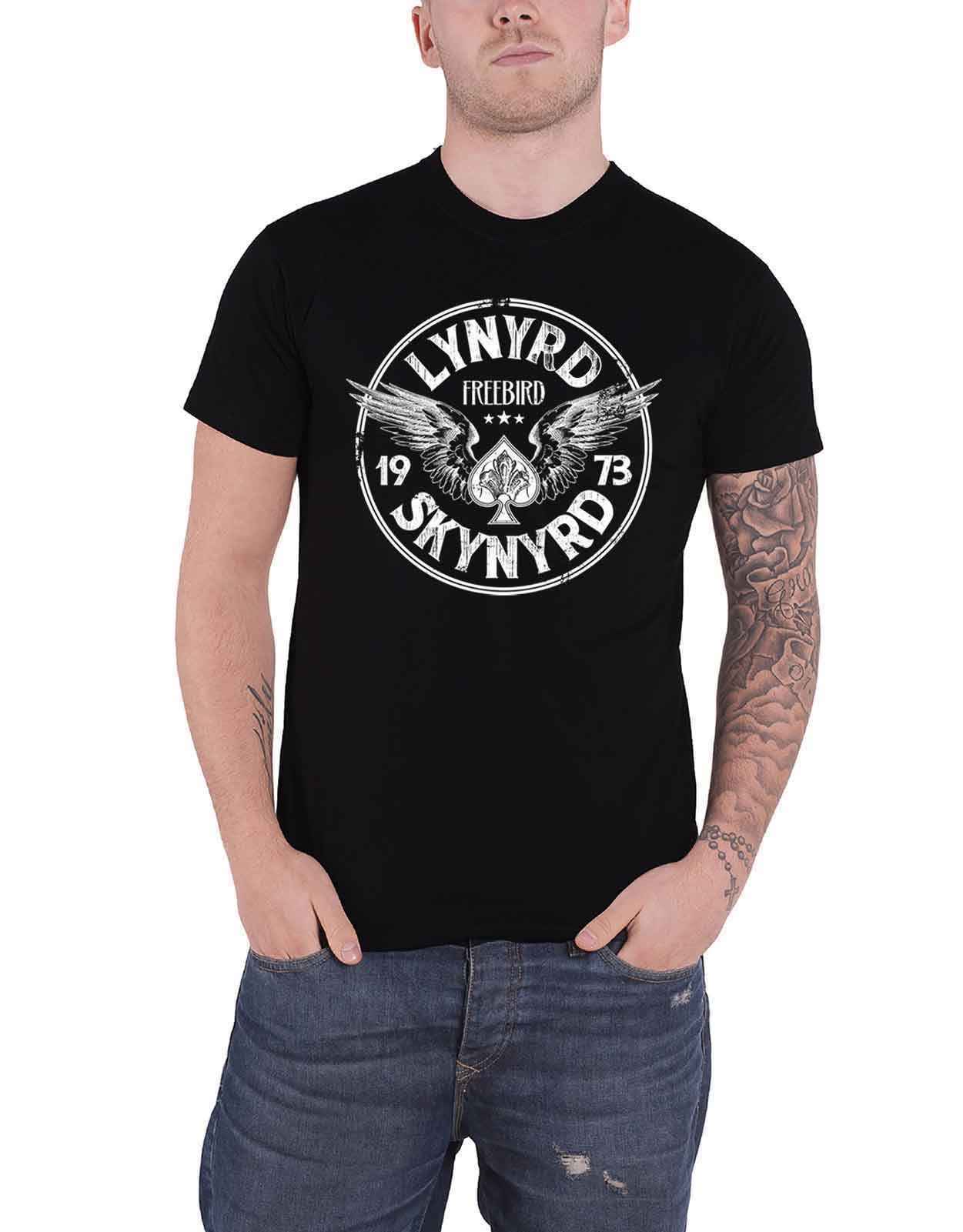 Official Lynyrd Skynyrd T Shirt Freebird 73 Wings Southern Rock Band Logo New - Picture 8 of 19