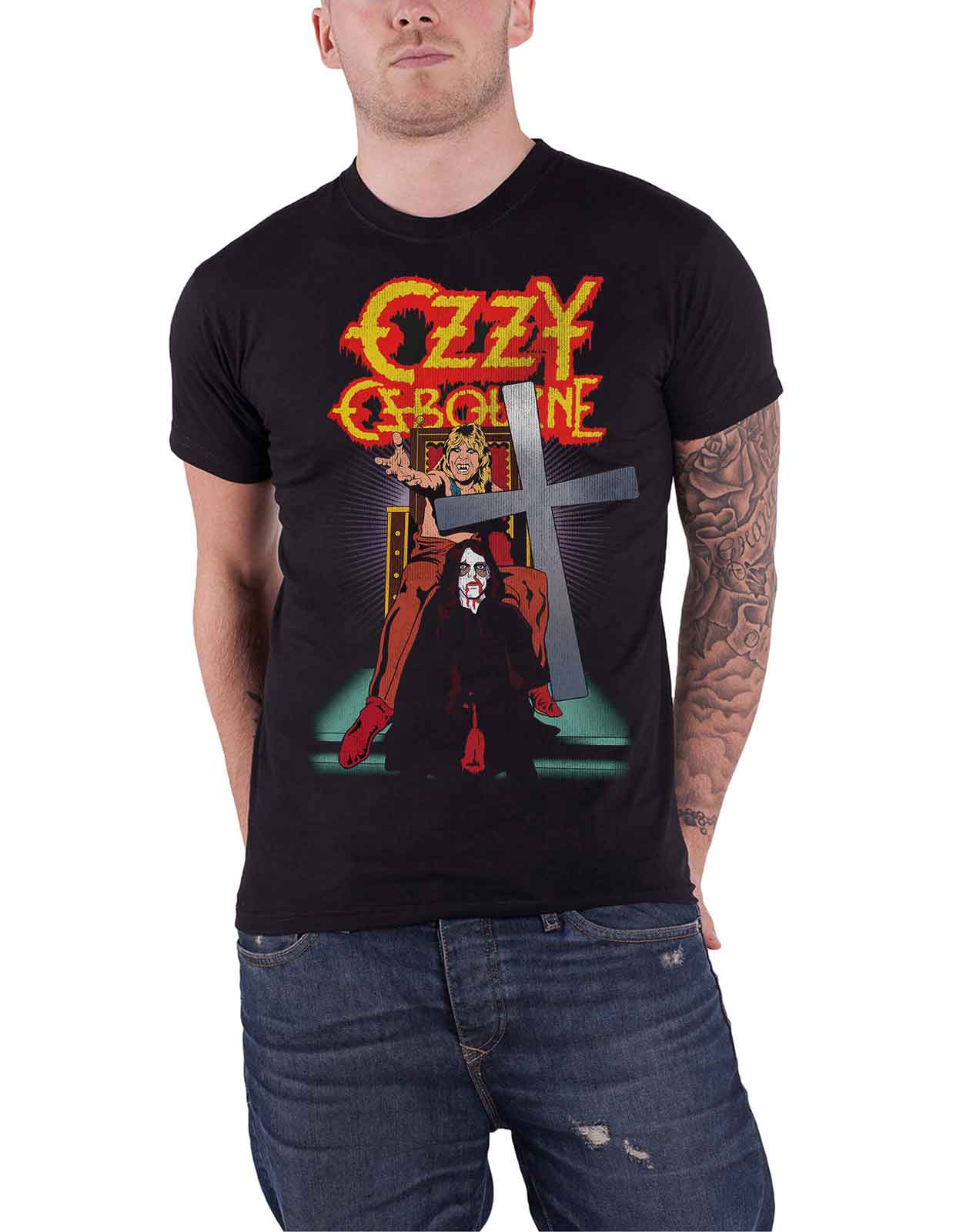 Ozzy Osbourne T Shirt Official Bark At The Moon logo Blizzard Of Ozz New Mens - Picture 34 of 47