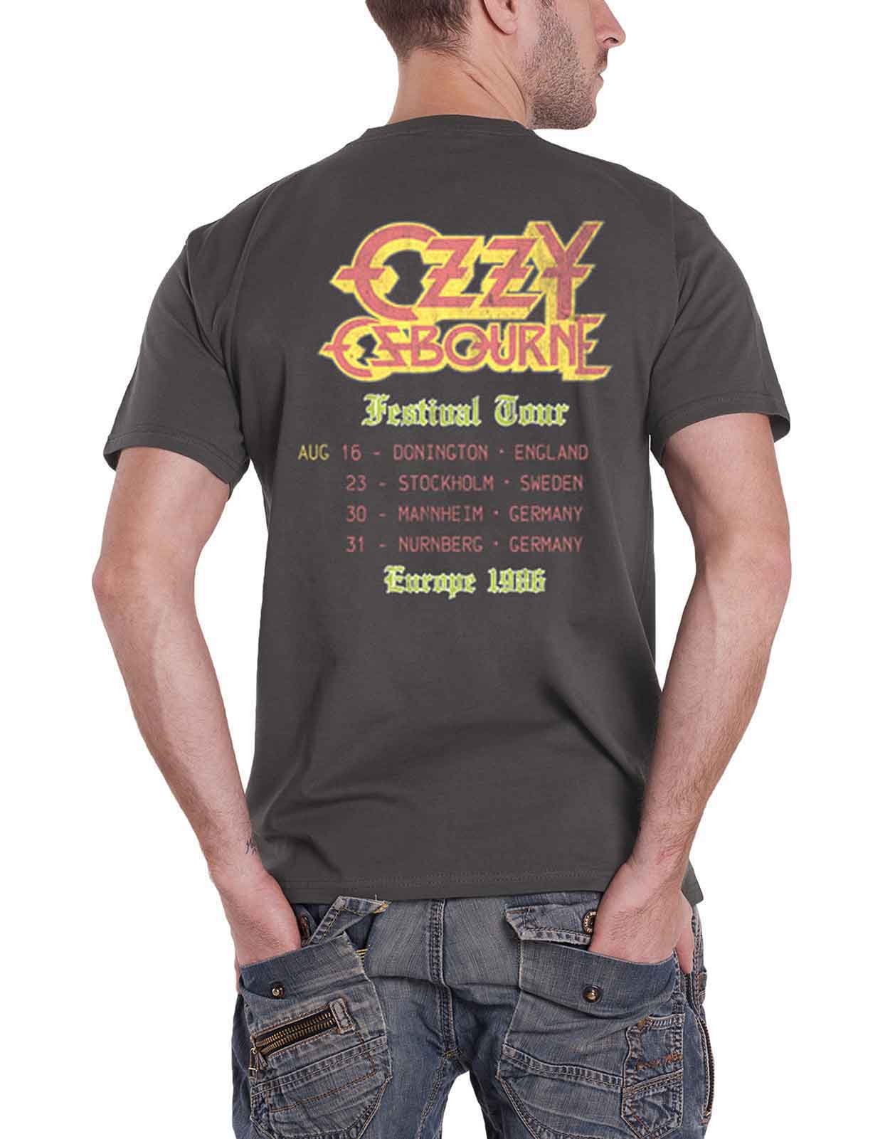 Ozzy Osbourne T Shirt Official Bark At The Moon logo Blizzard Of Ozz New Mens - Picture 29 of 47