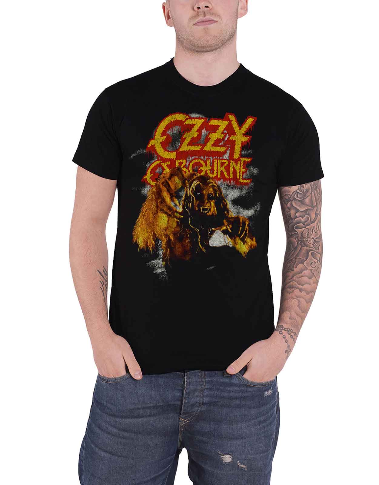 Ozzy Osbourne T Shirt Official Bark At The Moon logo Blizzard Of Ozz New Mens - Picture 44 of 47