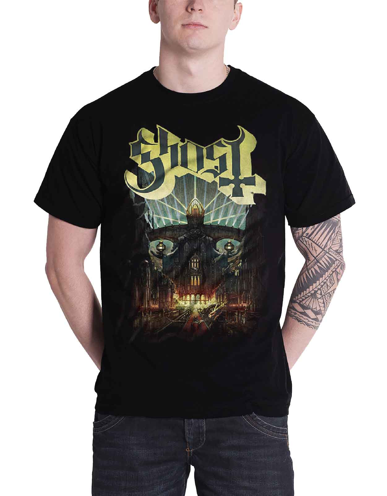 Official Ghost T Shirt Meliora Opus 