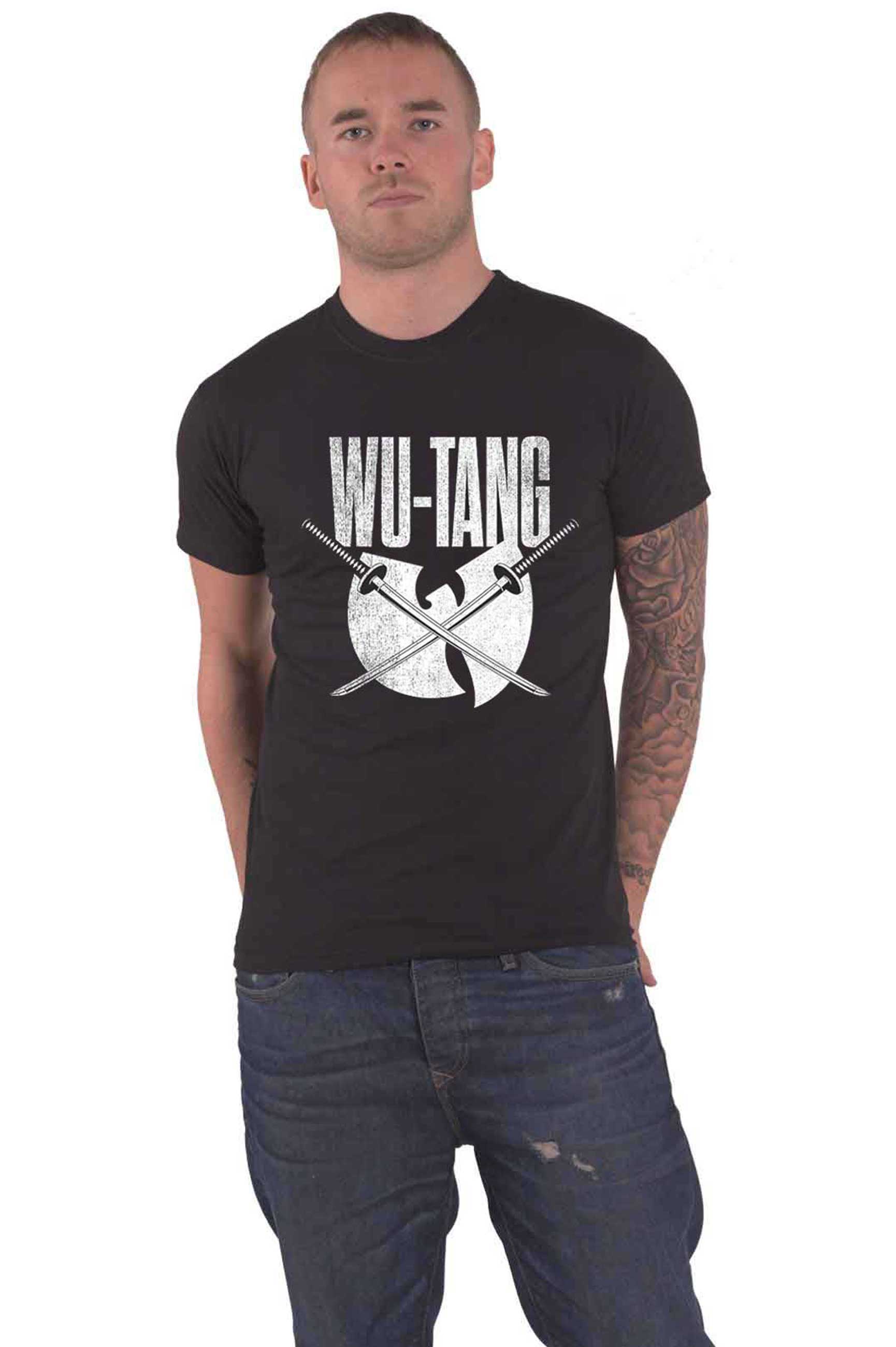 Official Wu Tang Clan T Shirt Katana  Swords Tour Logo new Official Unisex