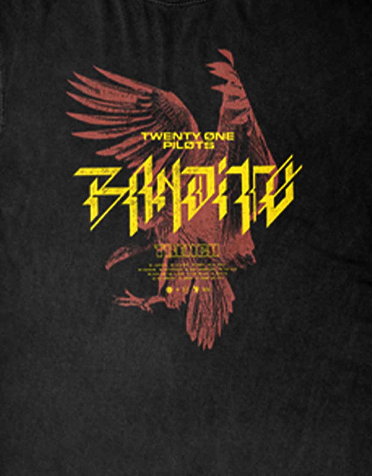 Twenty One Pilots T Shirt Bandito Bird Trench Band Logo Nue offiziell Herren Twenty One Pilots T Shirt Bandito Bird Trench Band Logo Nue offiziell Herren
