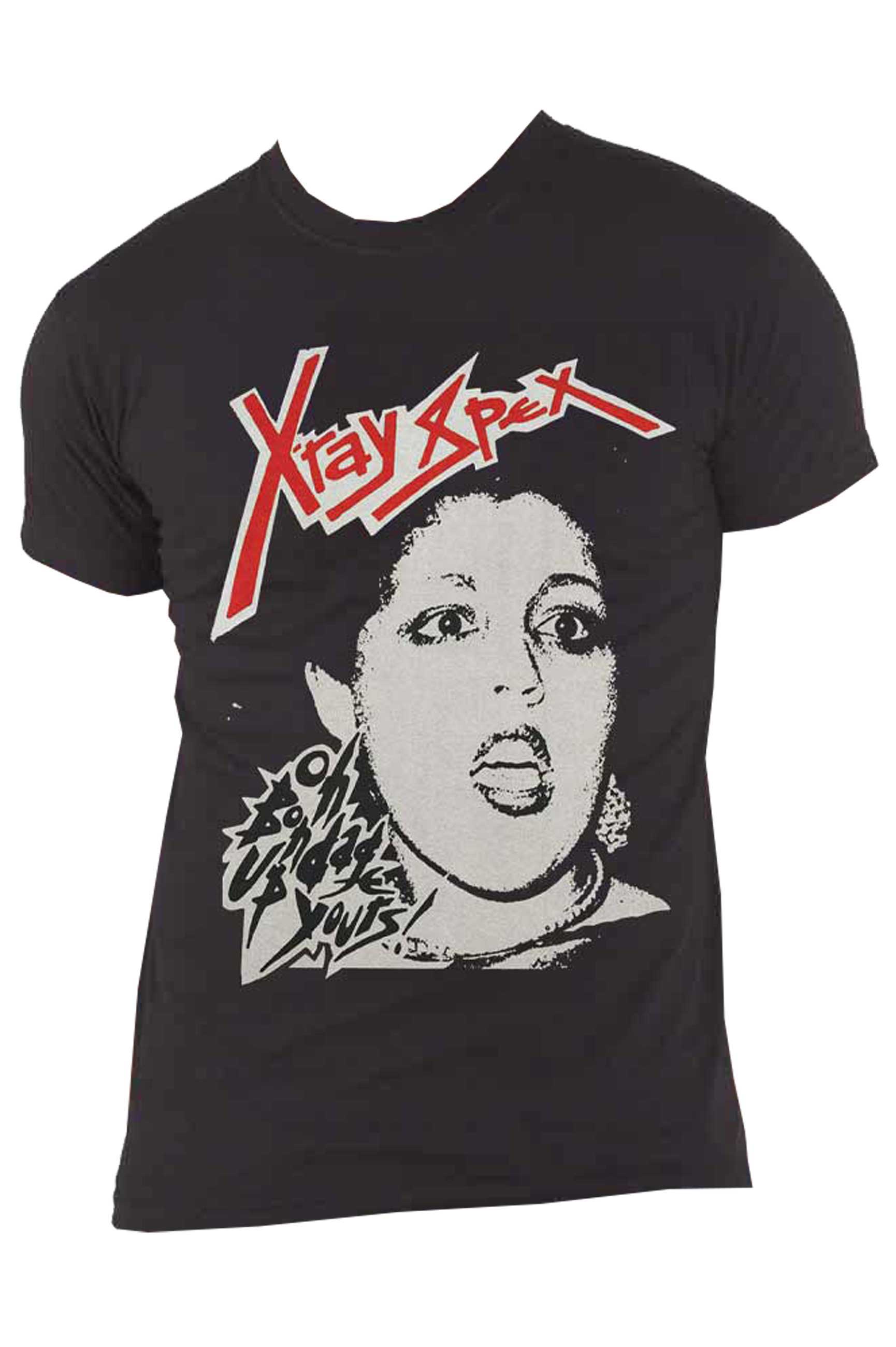 XRay Spex T Shirt Oh Bondage Band Logo new Official Mens Black eBay