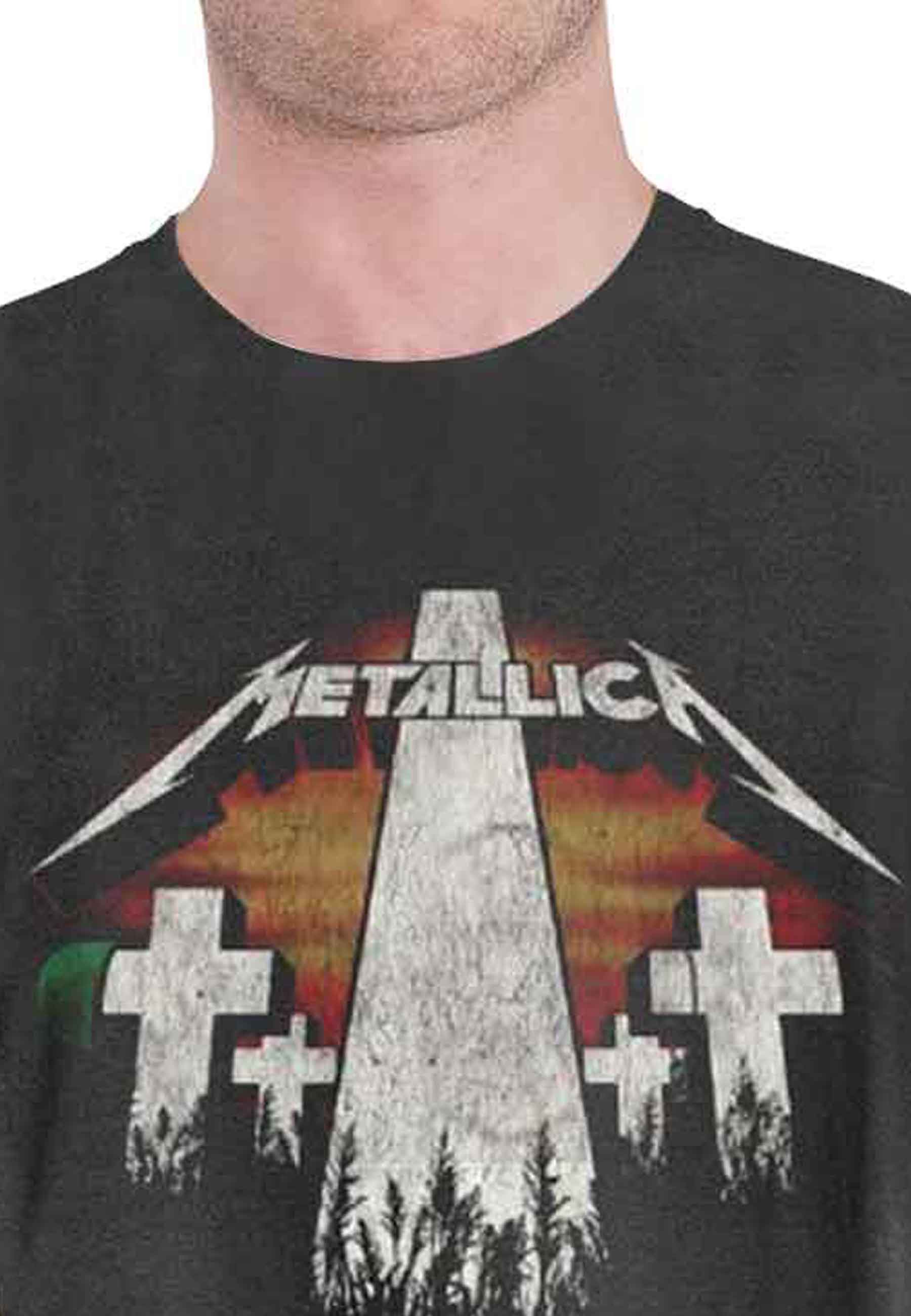 Metallica T-Shirt Ufficiale – Master Of Puppets – Logo Band – Uomo – Colore Bianco - 4