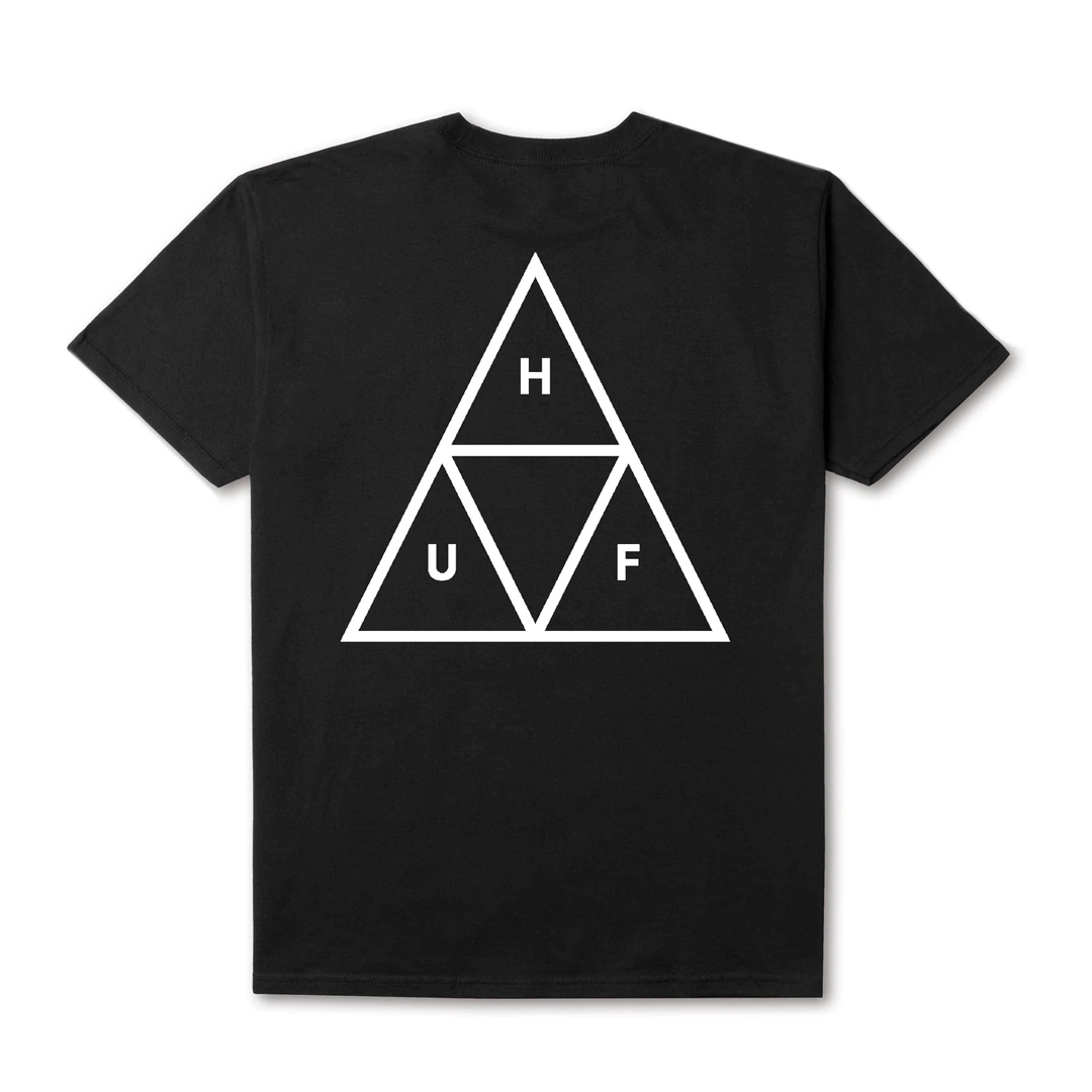 Футболка HUF Worldwide Essentials TT с коротким рукавом (черная)