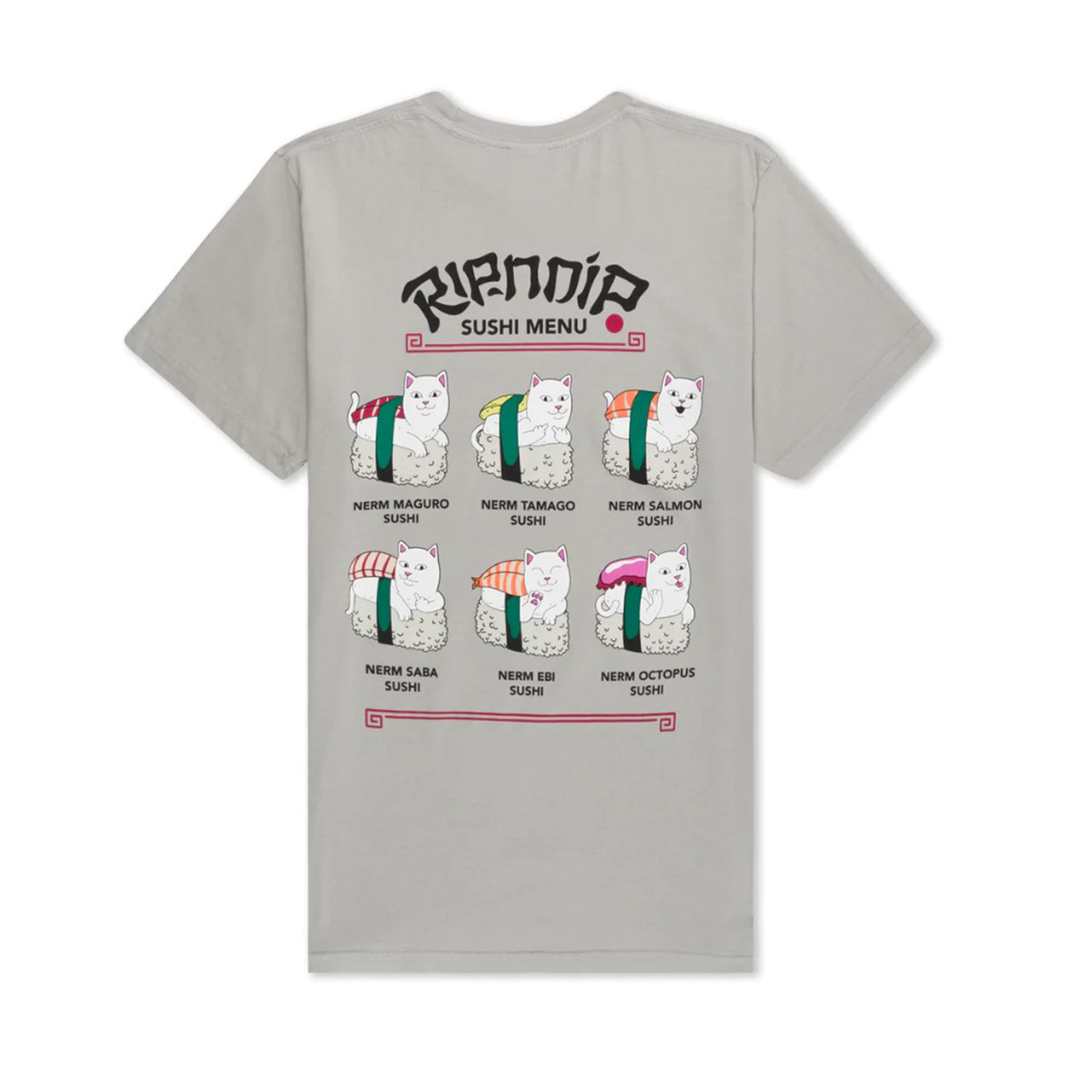 Футболка RIPNDIP Sushi Nerm с коротким рукавом (серая)