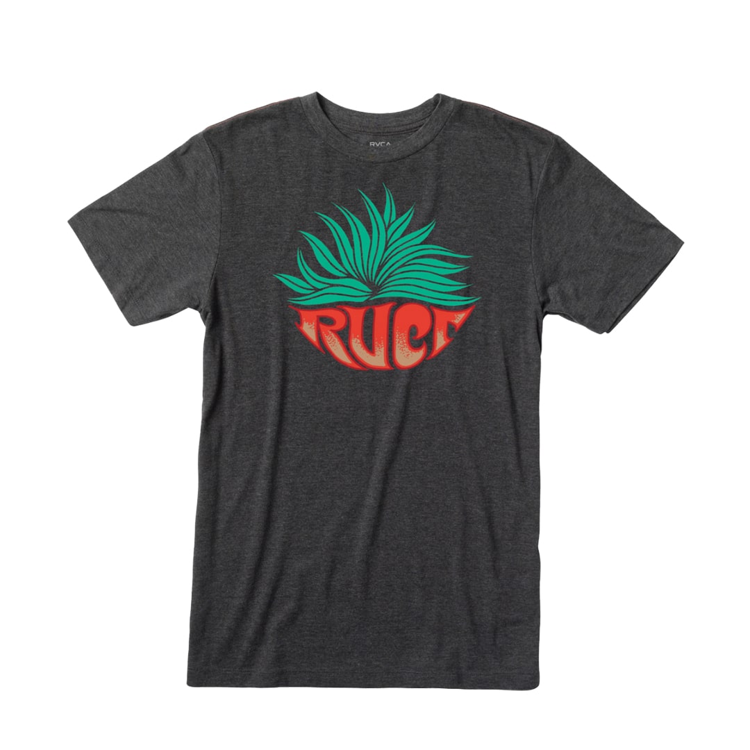 Футболка RVCA Agave с коротким рукавом (черная)