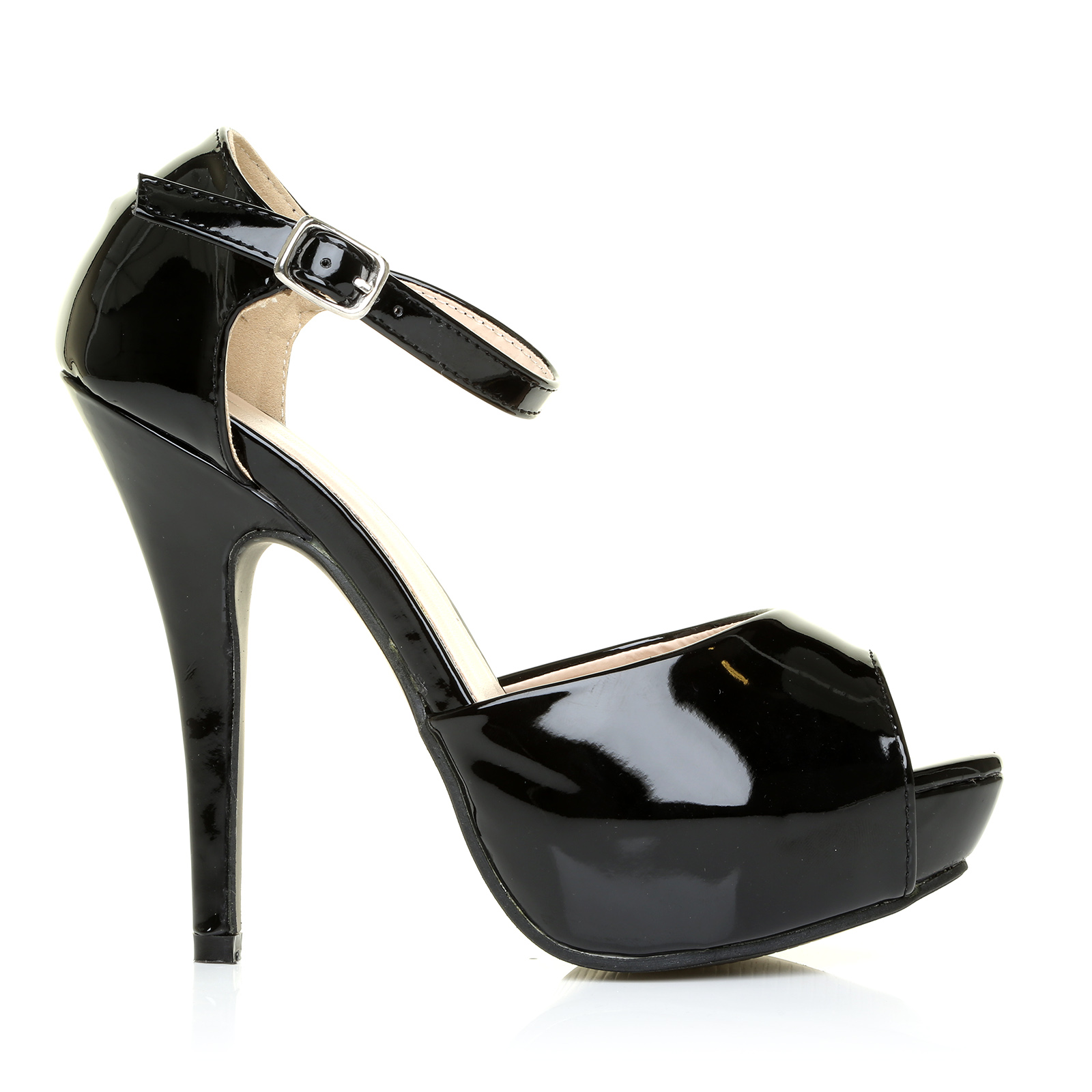 LADIES BLACK PATENT LEATHER COURT HEELED SHOES. SIZE 6 UK. EUR 39. BRAND NEW LADIES BLACK PATENT LEATHER COURT HEELED SHOES. SIZE 6 UK. EUR 39. BRAND NEW