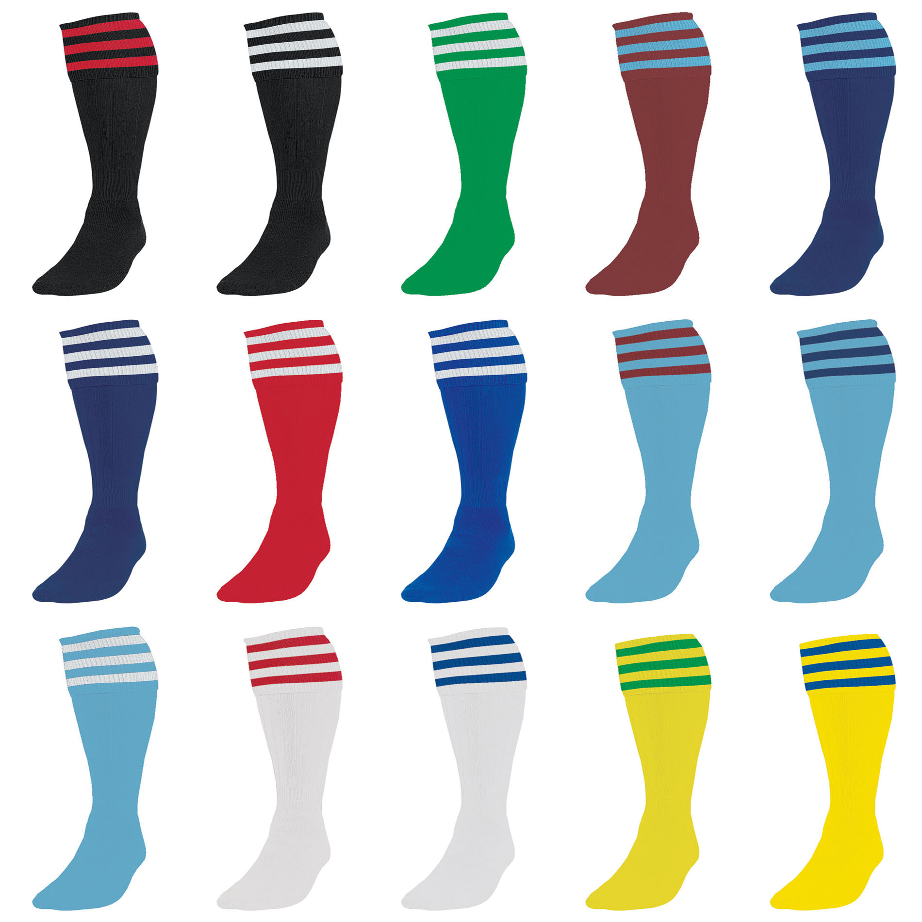 Mens Youths Plain Football Team Socks Training Knee Club Sports Boys Adults