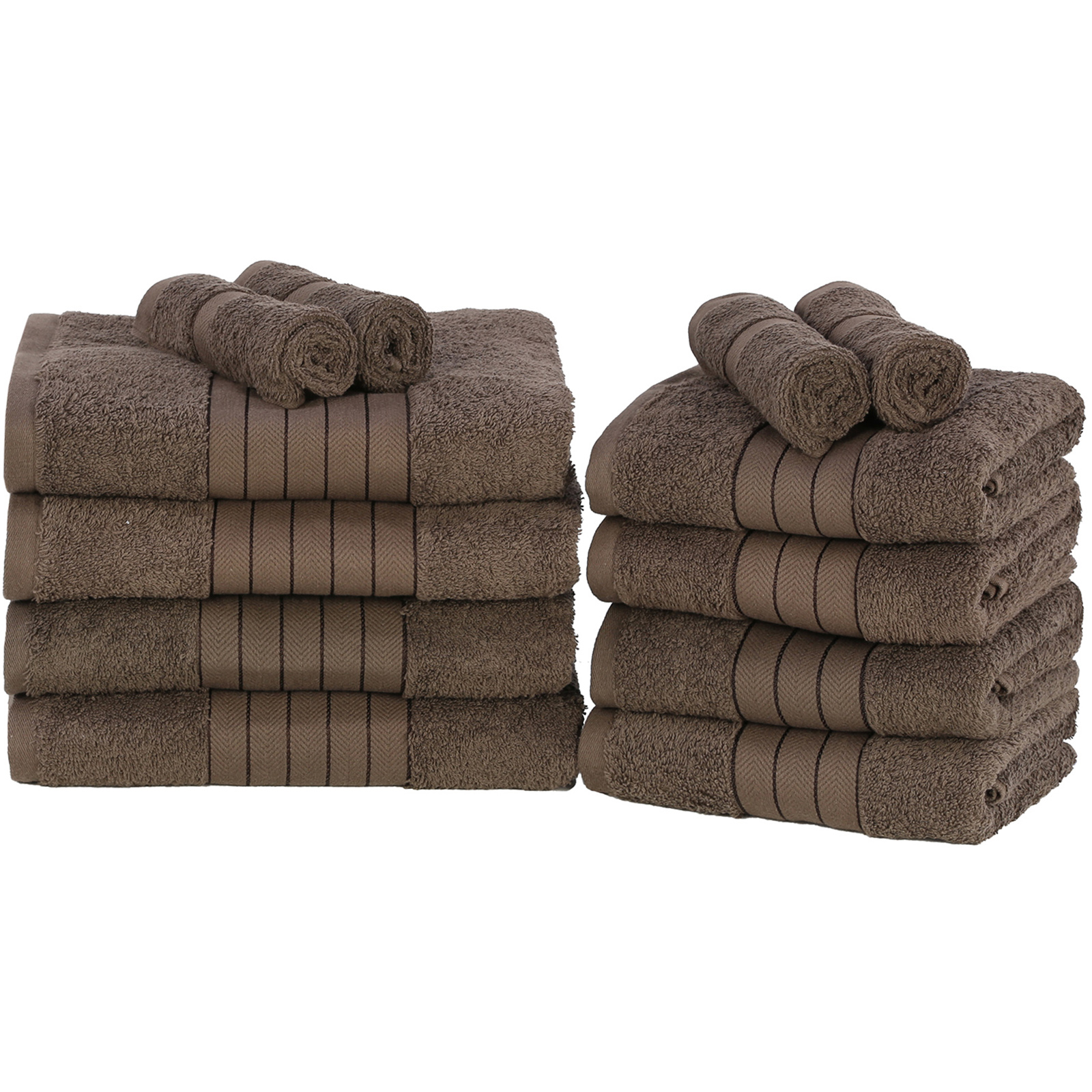 Luxury Towels Bale Set 100 Egyptian Cotton Soft Bath Hand 500 GSM Large 12 Pc eBay