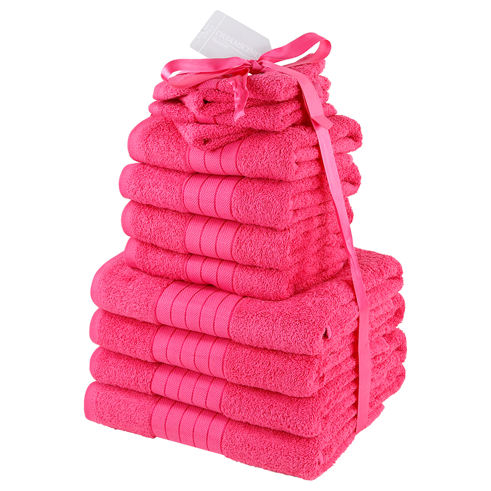 Dreamscene Luxury 100 Cotton Towels Bale Set Large Soft Bath Hand 12