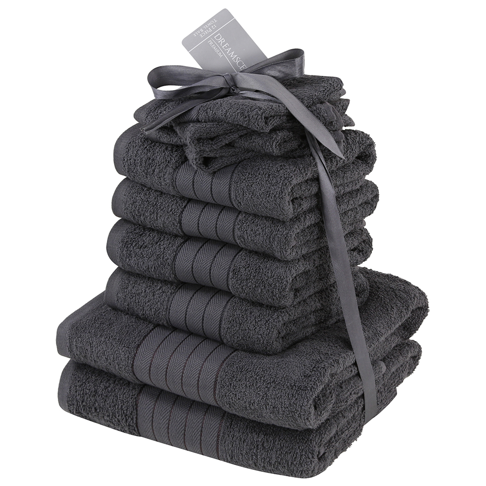 Morbido di lusso 10 pezzi 100 cotone asciugamani set faccia mano ... Asciugamani bagno di lusso