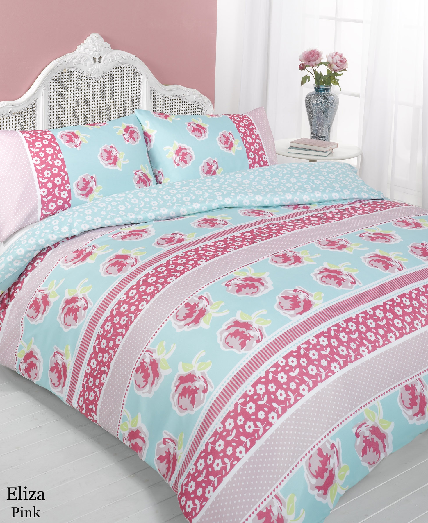 Duvet Quilt Cover Bedding Set Pink Single Double King Kingsize Super