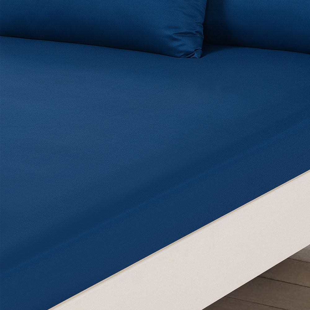 Brentfords Plain Dyed Fitted Bed Sheets NonIron Single Double King